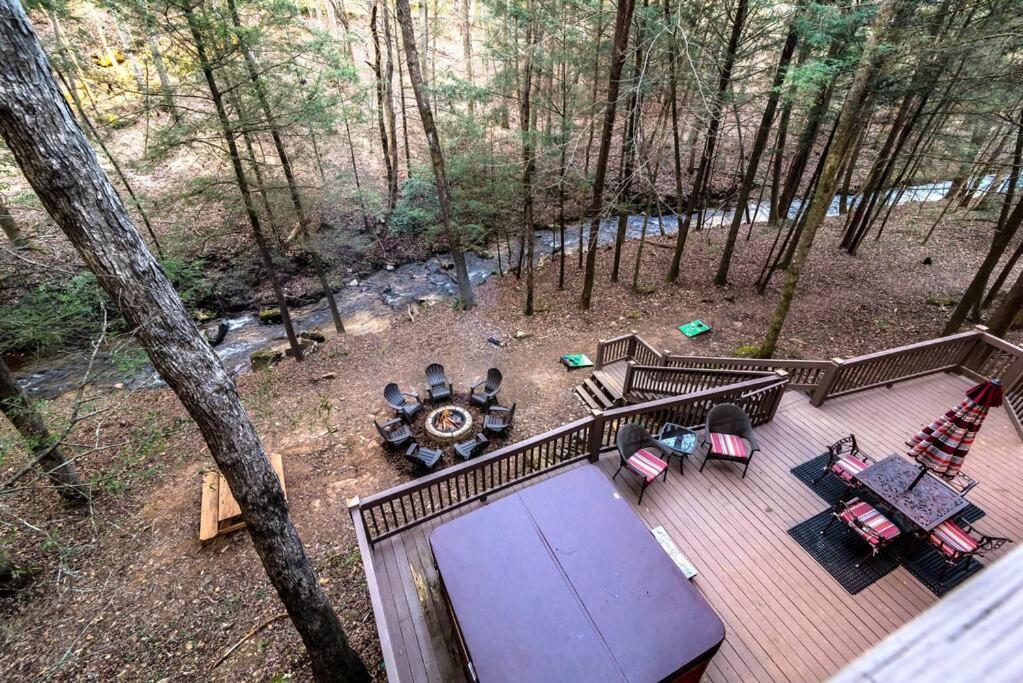 Private Creekside Cabin+Hot Tub,Pool Table, & Pets Ellijay Buitenkant foto